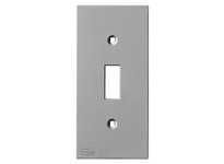 Hubbell Wiring KP1GY DIN-R UTL BOX F-PLT TOG GY