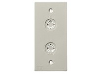 Hubbell Wiring KP212 FACEPLT KP SER 1-G DUAL COAX