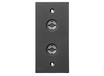 Hubbell Wiring KP212BK FACEPLT KP SER 1-G DUAL COAX BLK