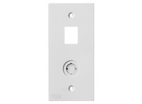 Hubbell Wiring KP2140W FACEPLT KP SER 1-G COAX/JACK WHT | Industrial Supplies