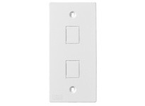 Hubbell Wiring KP2162W FACEPLT KP SER 1-G 2 JACK WHT | Industrial Supplies