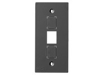 Hubbell Wiring KP2163BK FACEPLT KP SER 1-G 3 JACK BLK | YarinInd