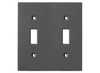Hubbell Wiring KP2BK FACEPLT KP SER 2 GANG TOG BLK | High-Quality Electrical Plates