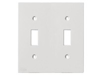 Hubbell Wiring KP2W FACEPLT KP SER 2 GANG TOG WHT | YarinInd