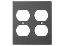 Hubbell Wiring KP82BK FACEPLT KP SER 2-G DUP BLK