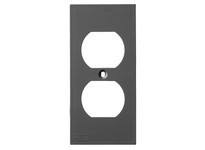 Hubbell Wiring KP8BK FACEPLT KP SER 1-G DUP BLK