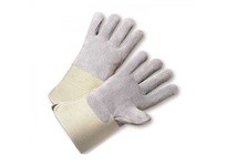 KS900-EA/L Split Cowhide Leather Front & Back Kevlar Liner Rubberized Safety Cuff A2