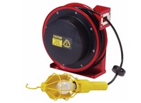 Reelcraft L 4035 A 163 5 Cord Reel Incandescent Light 35ft 16 AWG/3 Cond 13 AMP