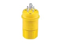 Cooper Eaton L1020PW Plug WT 20A 125/250V 3P3W H/L Yellow | Industrial Plug