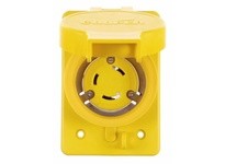 Cooper Eaton L1130RWBK Receptacle Single WT 30A 250V 3PH 3P3W H/L Black