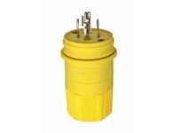 Cooper Eaton L1420PW Plug WT 20A 125/250V 3P4W H/L Yellow | High-Quality Industrial Plug