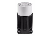 Cooper Eaton L1530C Conn 30A 250V 3PH 3P4W Lkg Black & White