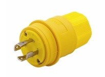 Cooper Eaton L1630PW Plug WT 30A 480V 3PH 3P4W H/L Yellow | High-Quality Industrial Plug