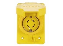 Cooper Eaton L1920RW Receptacle Single WT 20A 277/480V 3PH 4P4W H/L Yellow