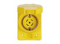 Cooper Eaton L2120RW Receptacle Single WT 20A 120/208V 3PH 4P5W H/L Yellow