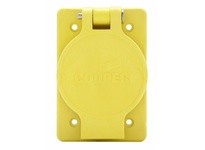 Cooper Eaton L620RW Receptacle Single WT 20A 250V 2P3W H/L Yellow