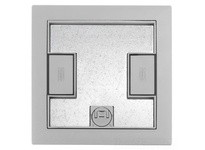 Hubbell Wiring LCFBCGYA F-BOX LRG-CAP COV SCRUB WATER GY