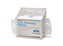 Pyramex LCS10 Lens Cleaning Station | 8 oz Solution & 600 Tissues
