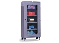 StrongHold LD-15293 Slim-Line Clear View Cabinet 36x16x73 | 4 Shelves