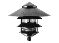 RAB LL23B Lawn Light 4 Tier + 10 Top Incandescent 100W Max Black