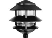 RAB LL322B Lawn Light 3 Tier Incandescent 75W Max Black | Durable Outdoor Lighting