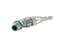 Remke LMA-31-E Liqua-Seal Connector 45° 1" NPT | Zinc Plated Iron with Mesh