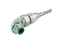 Remke LML-51-E Liqua-Seal Connector 90 deg 1-1/2" NPT zinc plated iron with mesh