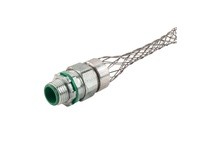 Remke LMM-11-E Liqua-Seal Connector straight 1/2" NPT zinc plated steel with mesh