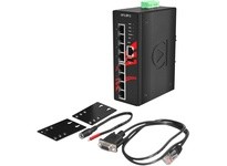 Antaira LMP-0800G-24-T 8-Port Industrial PoE+ Light Layer 3 Switch