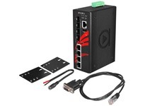Antaira LMP-0804G-SFP 8-Port Industrial PoE+ Gigabit Light Layer 3 Managed Ethernet Switch w/4*10/100/1000Tx Ports + 4*100/1000F