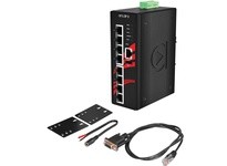 Antaira LMX-0800-T 8-Port Industrial Light Layer 3 Managed Ethernet Switch w/8*10/100Tx Ports EOT -40~75C