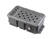 Antaira LMX-1600G-M12-67-110 16-Port Industrial M12 IP67 Waterproof Gigabit Light Layer 3 Managed Ethernet Switch with 16*10/100