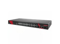 Antaira LMX-2602G-SFP-T 26-Port Industrial Gigabit Managed Ethernet Switch w/24*10/100/1000Tx RJ45 and 2*Gigabit Combo Ports (2*