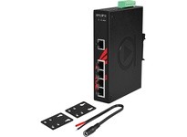 Antaira LNP-0500G-T 5-Port Industrial Gigabit PoE+ Unmanaged Ethernet Switch | High-Performance Networking