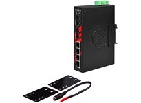 Antaira LNX-0602-M 6-Port Industrial Unmanaged Ethernet Switch w/2*100Fx (SC) Mulit-mode 2Km