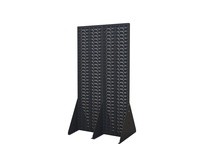 Durham LPRDS-34.5X68-95 LOUVERED PANEL STAND DOUBLE 34-1/2 X 68 #95 GRAY