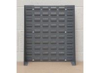 Durham LPRSS-17.25X20-95 LOUVERED PANEL STAND 17-1/4 X 20 #95 GRAY