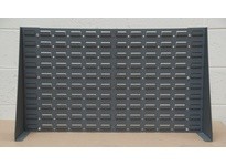 Durham LPRSS-34.5X20-95 LOUVERED PANEL STAND 34-1/2 X 20 #95 GRAY