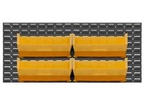 Durham LPW-46X20-95 LOUVERED PANEL WALL (2) 23 X 20 PANELS #95 GRAY