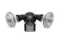 RAB LU300 Luminator 110 Sensor 2 Floods 300W 120V + Round Cover Bronze