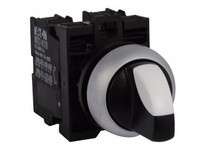 Cutler Hammer M22-WRK3-K20 Non-Illuminated Switch Silver Bezel 3-Pos 2NO Maintained M22 Series