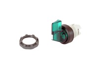 ABB M2SS4-11G Switch Selector 2 Pos Illum Black Plastic Bezel Long HDL Maint Green