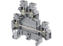 ABB M4-6.D2-1SNA105048R0500 Screw Clamp Terminal Blocks, Red | M4/6.D2